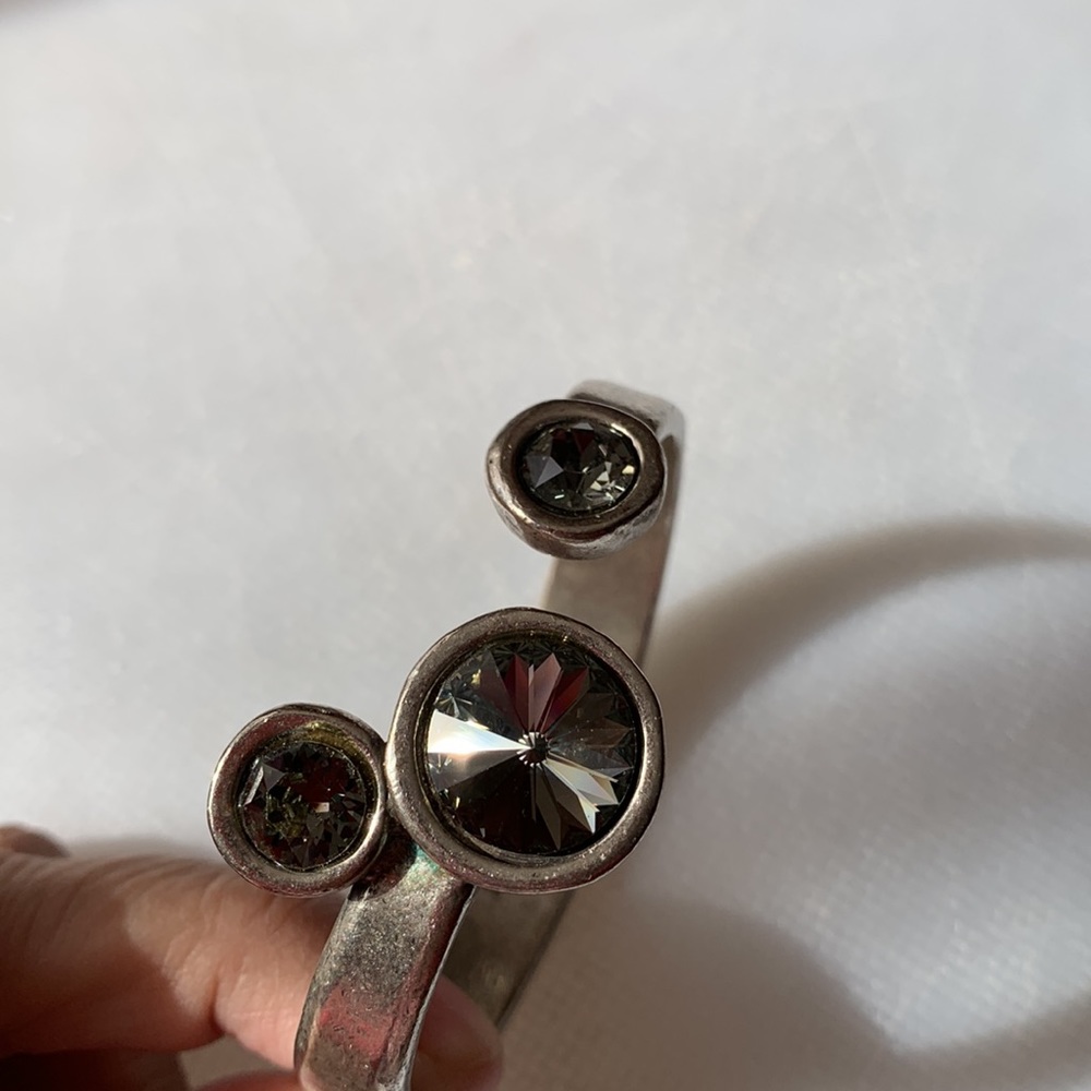 Avant Garde Paris Triple Crystal Cuff - Picture 3 of 5